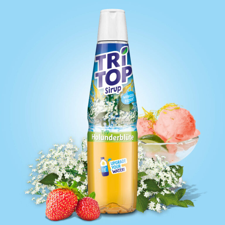 Erdbeer-Holunderblüten-Sorbet 